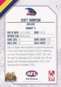 2011 Select AFL Champions #4 Scott Thompson Back